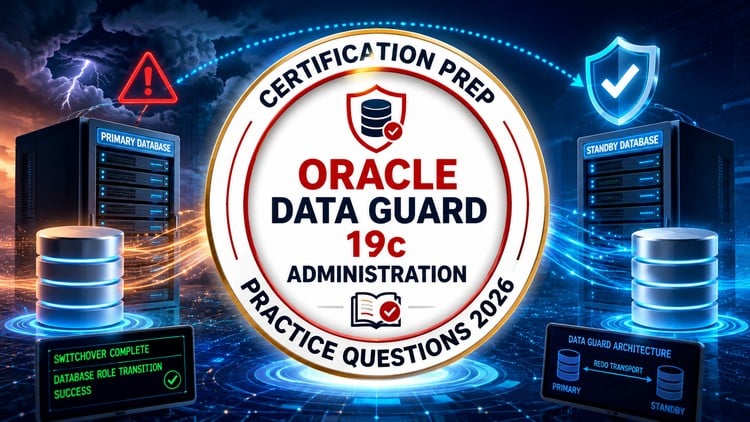 Oracle Data Guard 19c Administration 2026:Practice Tests